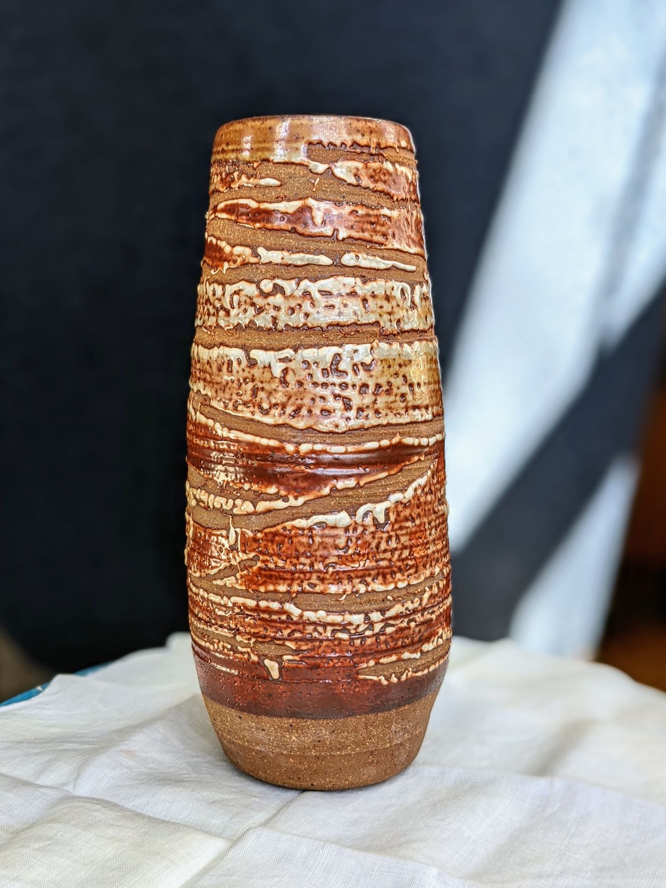 Waxed vase
